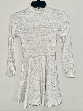 American Apparel Light Gray Long Sleeve Dress Open Back